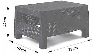 Masa de gradina Keter Corfu II Table Brown