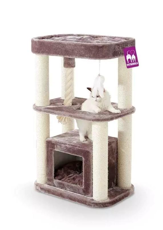 Ansamblu pentru pisici PETREBELS SWEET PETIT VILLA 100 Cappuccino