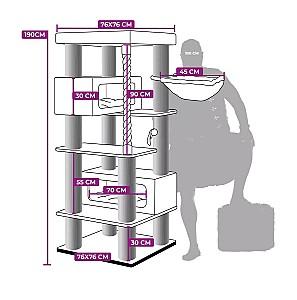 Ansamblu pentru pisici PETREBELS Lucky Bastards Turnpike 190 Cream