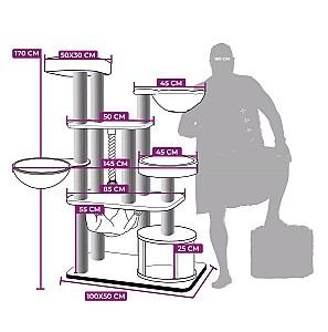 Ansamblu pentru pisici PETREBELS Lucky Bastards Vista 170 Cappuccino