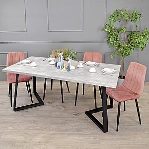 Masa de gradina DP Frida 1800x900  Beton/Black