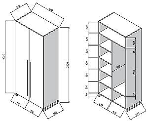 Dulap DP Haine/Poliță