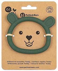 Jucarie bebelus Petite&Mars Teddy Misty Green