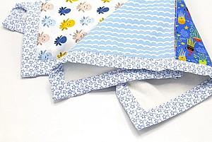 Jucarie bebelus BABYJEM Patchwork Blue