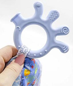 Jucarie bebelus BABYJEM Patchwork Blue