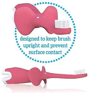 Periuta de dinti Dr. Brown's Roz (0-3 ani)