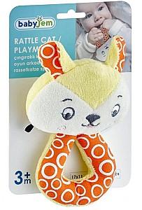 Jucarie bebelus BABYJEM Kitten Yellow