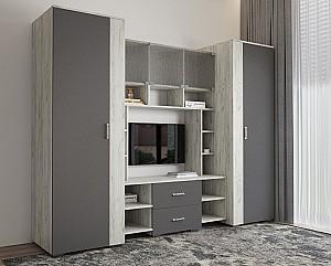 Living ML Mobila ML-9 Stejar Kraft Alb/Antracit