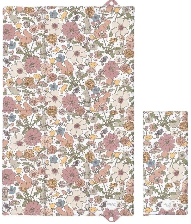 Saltea de infasat Ceba Baby Basic Garden 80x50 cm