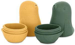 Jucărie pentru apă și baie Petite&Mars Love birds Ochre Green