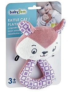 Jucarie bebelus BABYJEM Kitten Pink