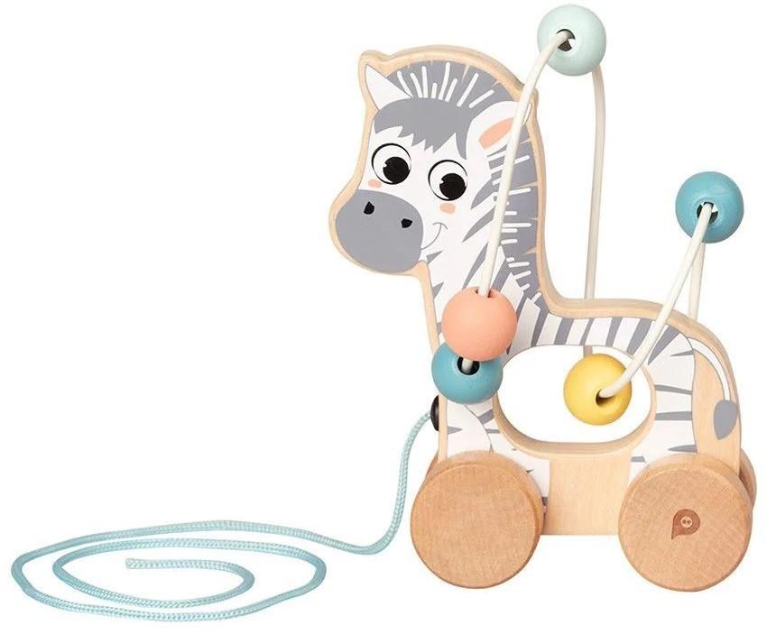 Jucarie de impins si tras Premaman Zebra Abacus