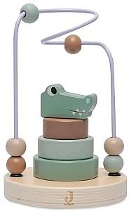 Jucarie interactiva Jollein Bead Maze Croco