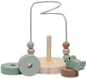 Jucarie interactiva Jollein Bead Maze Croco