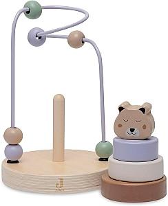 Jucarie interactiva Jollein Bead Maze Cheetah