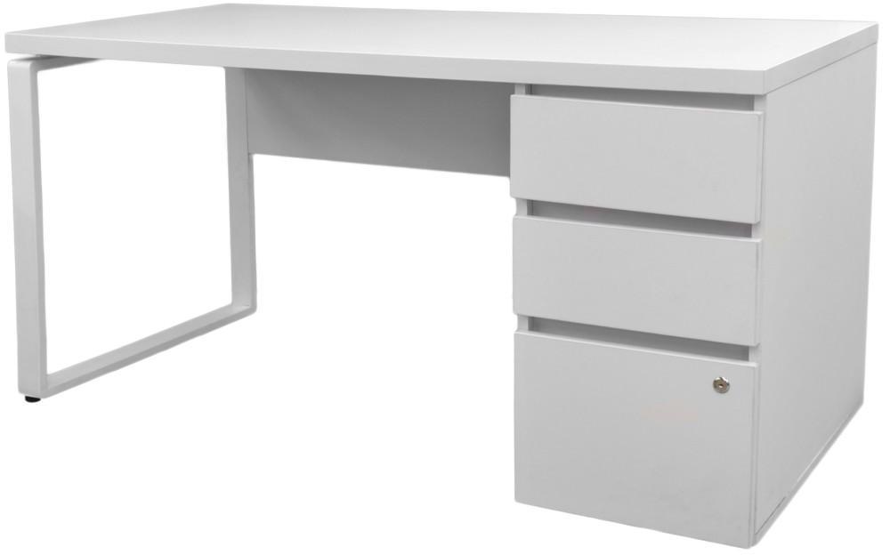 Masa de birou DP Urban+Box Încorporat Alb