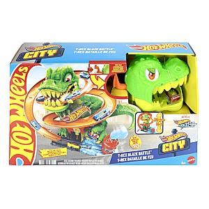  Hot Wheels City: Atacul T-Rex de foc JBM73