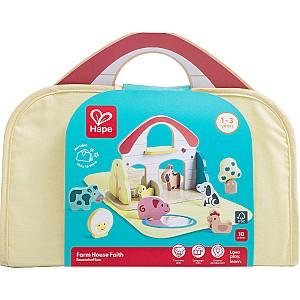 Jucarie interactiva Hape Ferma cu animale E8538