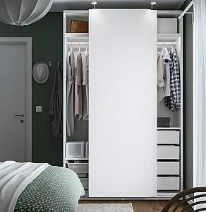 Dulap-cupe IKEA Pax/Hasvik bare/rafturi/sertare 150x66x236 Alb