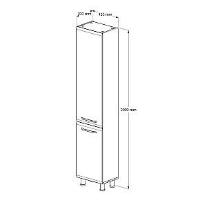 Dulap penal Modern Granit 41 Alb (1511118)
