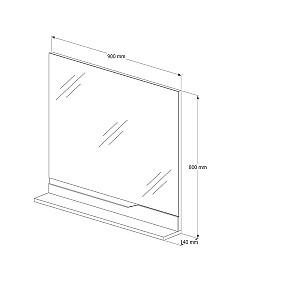 Oglindă Elsass 90 Alb (1511308)