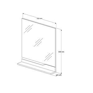 Oglindă Elsass 75 Alb (1511306)