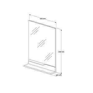 Oglindă Elsass 60 Alb (1511304)
