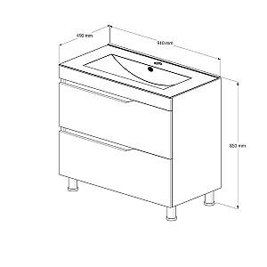 Dulap sub lavoar Elsass 91 Alb (1511429)
