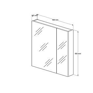 Dulap de baie Supraten Savoie 90 Alb (1511001)