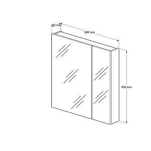 Dulap de baie Supraten Savoie 80 Alb (1510537)
