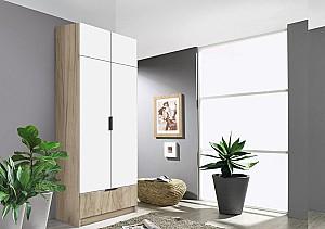 Dulap Modern Komfort 90cm (Craft Oak Gray/White)