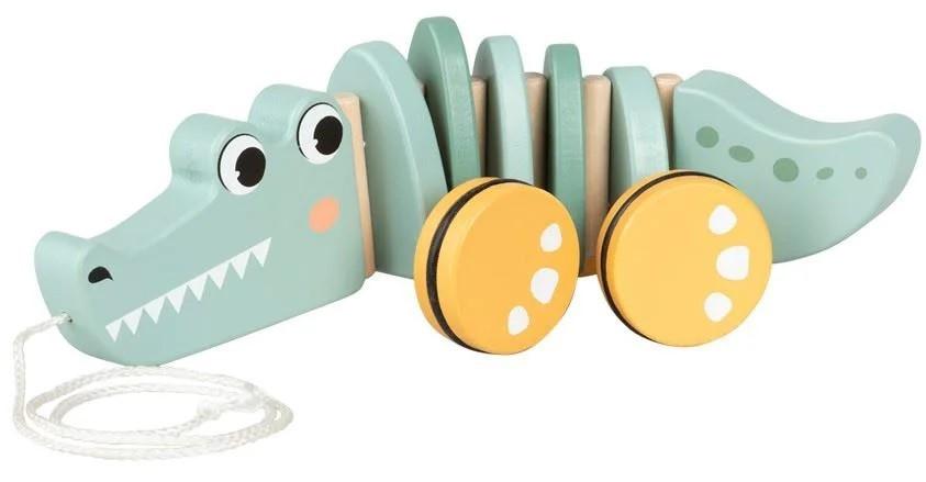 Jucarie de impins si tras Premaman Crocodil Multicolor