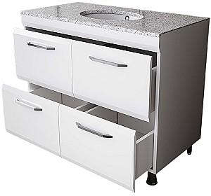 Dulap sub lavoar Supraten Modern 100 (GR 100) Cos de rufe Alb