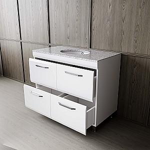 Dulap sub lavoar Supraten Modern 100 (GR 100) Cos de rufe Alb