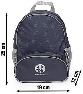 Rucsac Petite&Mars Backie Grey Hills
