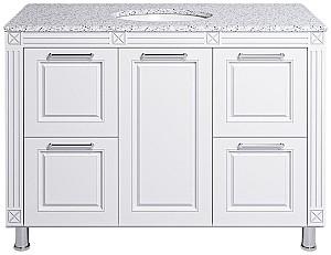 Dulap sub lavoar Supraten Napoleon 120 (GR 120) Alb/Argint