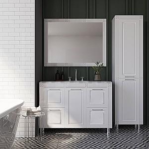 Dulap sub lavoar Supraten Napoleon 120 (GR 120) Alb/Argint