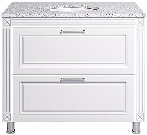 Dulap sub lavoar Supraten Napoleon 100 (GR 100) Alb/Argint