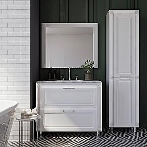 Dulap sub lavoar Supraten Napoleon 100 (GR 100) Alb/Argint