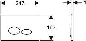 Buton de scurgere Creavit GP2002.05 Basalt