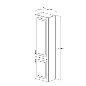 Dulap penal Supraten Anjou Alb Dreapta