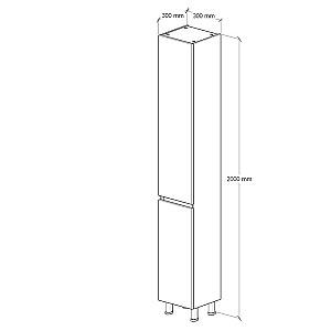 Dulap penal Supraten Aquitania 30 Alb Dreapta