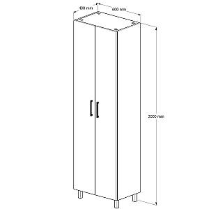 Dulap de baie Supraten Aquitania 60 Alb