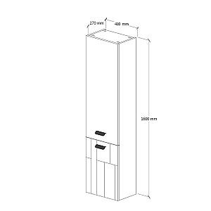 Dulap penal Supraten Andora Alb Stanga