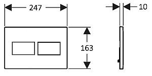 Buton de scurgere Creavit GP8002.04 Matt Antracit