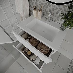 Dulap sub lavoar Supraten Bordo 60 (60E) Alb