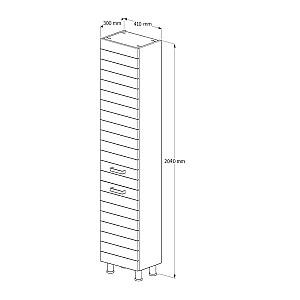Dulap penal Supraten Limoj Alb Stanga