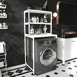Dulap de baie MG-Plus Etajera (masina de spalat) Alb