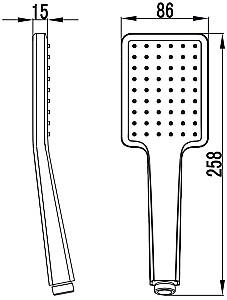 Set de duș FDESIGN Inula (FD8-110-33)