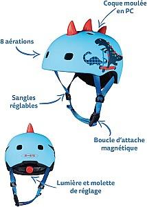 Echipament de protectie Micro PC 3D Scootersaurus S